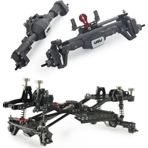 CNC Aluminum Alloy Front and Rear Portal Axle for 1/10 RC Crawler Car Axial SCX10 I SCX10 II Redcat GEN8 RGT 86100 Upgrade Parts