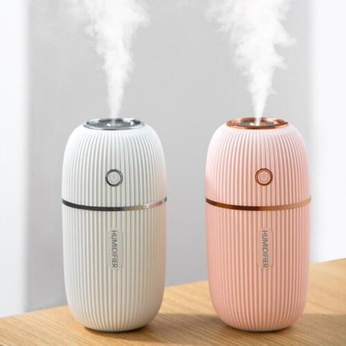 Portable Humidifier 300ML Ultrasonic Humidificador Aroma Essential Oil Diffuser Mist Maker Romantic Color Night Lamp