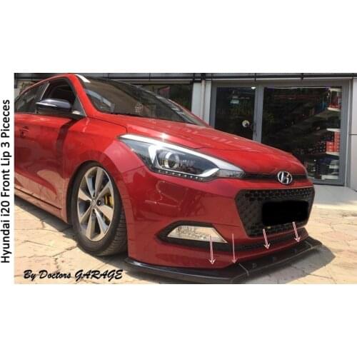 Front Bumper Attachment For Hyundai i20 Universal Lip Diffuser Car Auto Accessory Car-styling 3 Pcs Body Kit Ornament