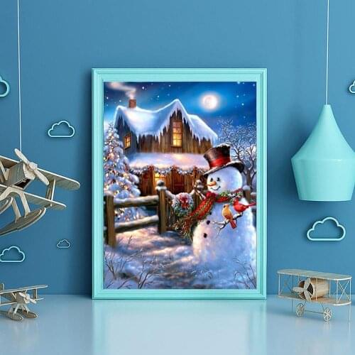 Christmas Natural ecologic Rhinestone Painting Paste DIY Diamond Painting Cross Stitch 5D D80