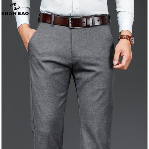SHAN BAO Men's Wool Trousers