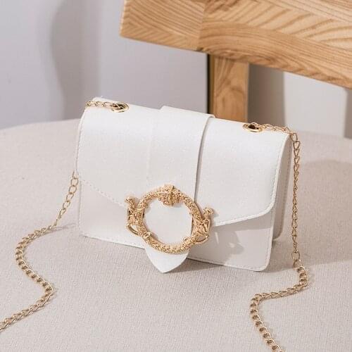 Crossbody Bags Women Novelty Small Zipper Shoulder Bags Designer Chain Flap Bag Fashion Girls PU Leather Plain Crossbody Bag