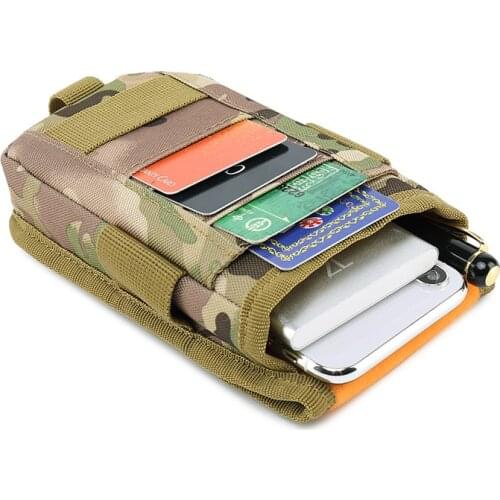 Multifunctional Tactical Military Cell Phone Mobile Phone Belt Pouch Pack Cover Outdoor Hiking Hunting Camping EDC Waist Bag