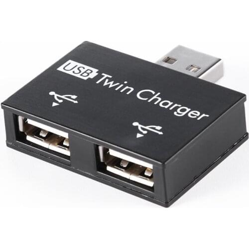 USB2.0 Male to Twin Charger Dual 2 Port USB Splitter Hub Adapter Converter Charging USB Wire Plug for LAPTOP pc