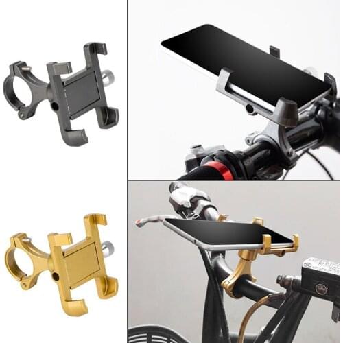 Aluminum Alloy 360° Rotating Bike Phone Holder Bicycle Navigation Fixed Bracket Cycling Handlebar GPS Bike Rack