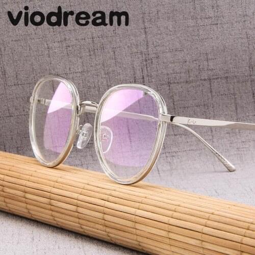 Viodream Plastic Titanium Fashion Retro Round Glasses Frame Prescription Glasses Frames Vintage Eyeglasses Frames Oculos De Grau