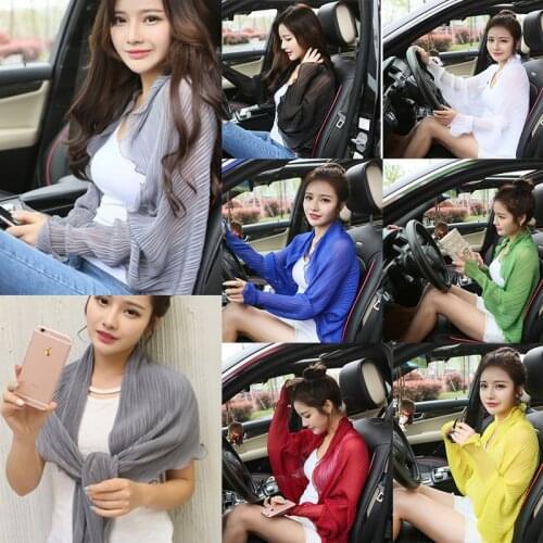 16 Colors Sun Protection Women Bolero Cape For Dress Ladies Beach Wraps and Shawls Raglan Sleeve Chiffon Shawl Bolero Shrug