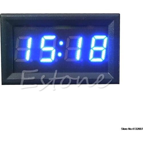 12V/24V Car Motorcycle Accessory Dashboard Digital Clock LED Display NEW