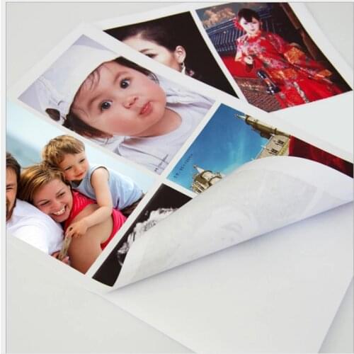 135g 150g A4 50sheets A6 100sheets high Glossy Self Adhesive Inkjet Printing with back glue sticker photo paper