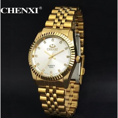2018 Fashion Men New Luxury Gold Classic Analog diamond Quartz Stainless Steel Wrist Watch & Wholesales