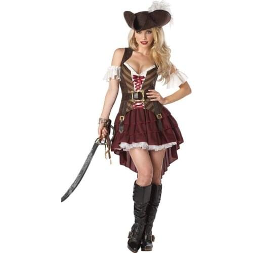 2020 Sexy Female Pirate Costume Halloween Carnival Show Fancy Cosplay Marvel Anime Cosplay