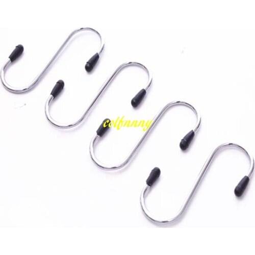 400pcs/lot Fast shipping 4pcs/pack 7cm Stainless Steel Hooks Set S Shape Type Design Home Clothes Hanging Tool