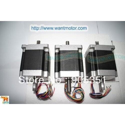 Promotion of Wantai !!! High 3 PCS CNC controller kit 892 oz-in Step CNC Motor dual shaft