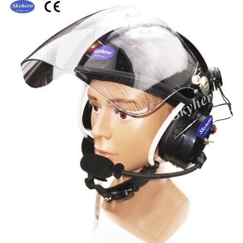 Free Shipping Paramotoring Active Noise Reduction EN966 Standard Noise Cancelling Paramotor Helmet PPG Helmet