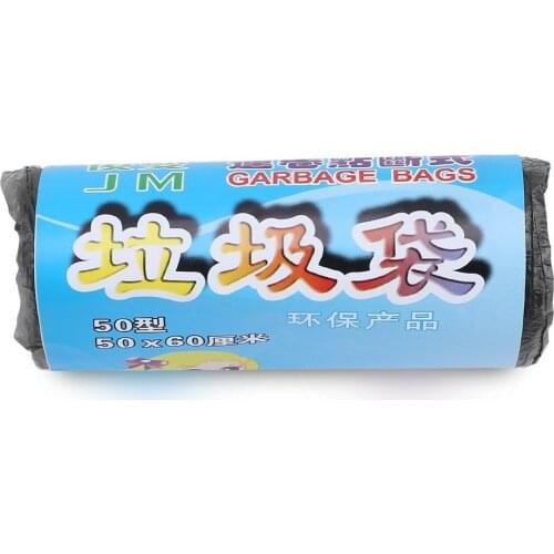 Hot 50x60 cm Black Garbage Bags Thick Trash Bags Durable Disposable Environmental Cleaning Waste Plastic Home Kitchen Tool