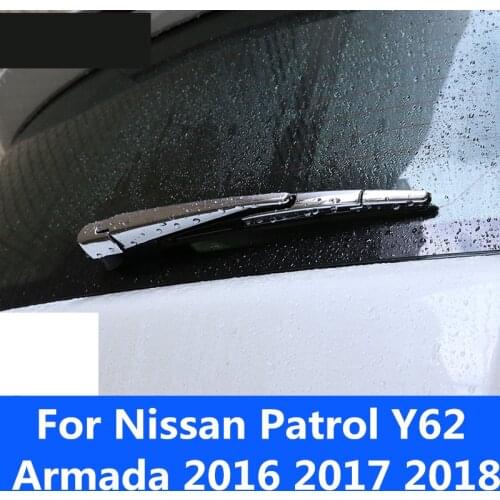 For Nissan Patrol Y62 Armada 2016 2017 2018 Rear Tailgate Windshield Wiper Wiper Blade Cover Exterior decoration Car Accessories