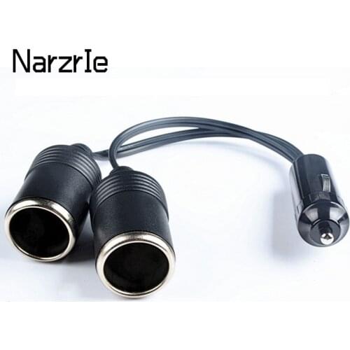 10A Dual Port Car Cigarette Lighter Power Charger Adapter Socket Splitter Female Socket Connector Adapter Car Accessories