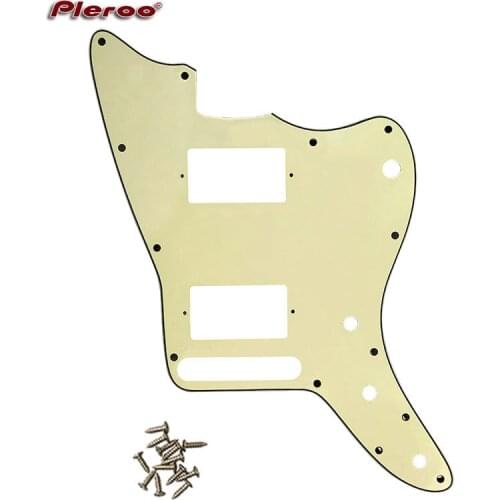 Pleroo Custom Guitar Parts -For Mexico Jazzmaster style Guitar pickguard PAF Humbucker Scratch Plate Replacement electric guitar