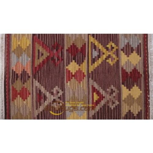 Kilim Wool Rug Folk Carpet Carpet Compass Home Decorates Carpet Bedroom Rectangle Carpet Natural Sheep Wool