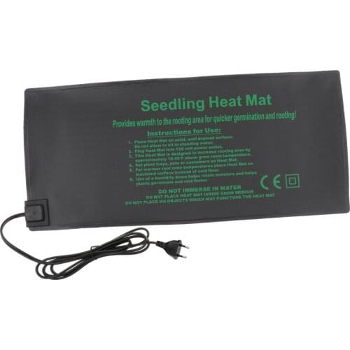 Seedling Heating Mat Waterproof Plant Seed Germination Propagation Clone Starter Pad for Gardening 52x24cm EU Plug 220V