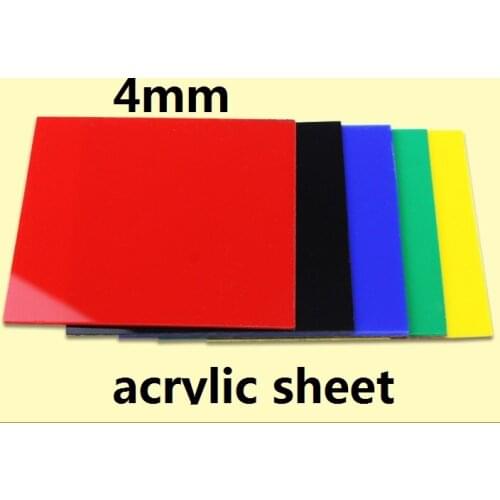 4mm thickness Red, black, yellow, blue, green Color PMMA perspex sheet acrylic sheet Acrylic plate PMMC acrylic board