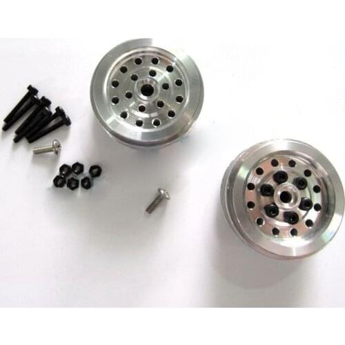 Metal Wheel Hub Aluminum Wheels Upgrade Parts for RC 6WD Car Military Truck Model WPL Gascar Semi Truck Pickup Truck Model