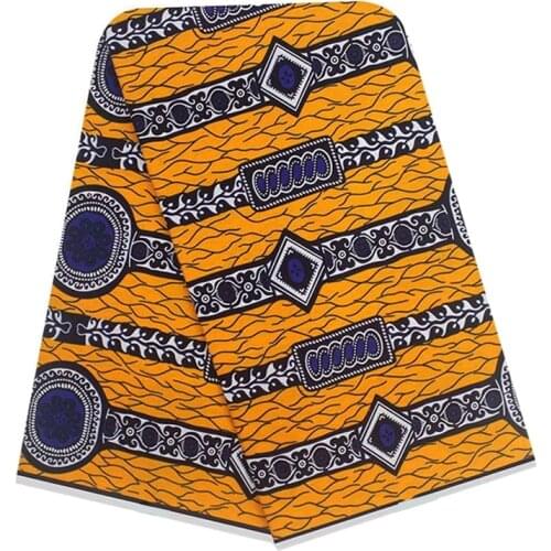 Nigerian Real Wax Dye Prints Fabric 100%Cotton Veritable High Quality Ankara African Sewing Material For Dress 6 Yards V-L 8-26