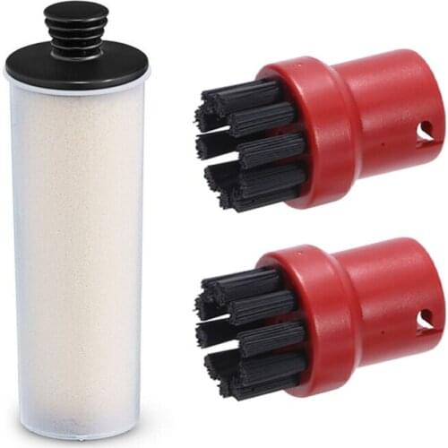 For Karcher SC2 SC3 Descaling Stick + Red Round Brushx2 Compatible With For Karcher SC 3 Easyfix Steam Cleaner