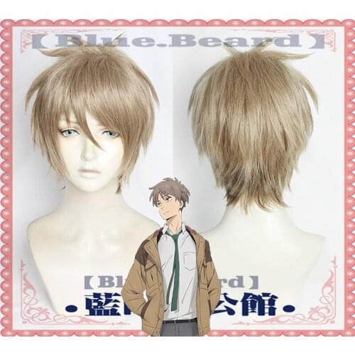 The Millionaire Detective Balance:UNLIMITED Haru Kato Cosplay Wig Linen Gold Short Synthetic Hair Wig+Wig Cap