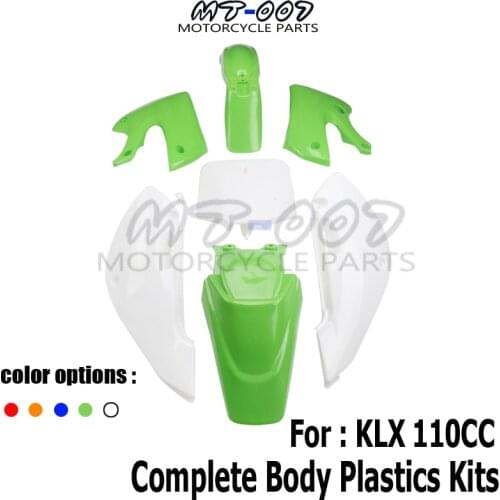 Plastics for Fender Fairing Kit for Kawasaki KLX 110 KX65 110cc PIT Dirt Bike