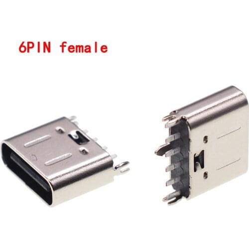 10-20pcs 6 Pin female For Huawei MediaPad T3 AGS-W09 Tablet pc micro USB DIP jack charging port,data port Tail plug connector