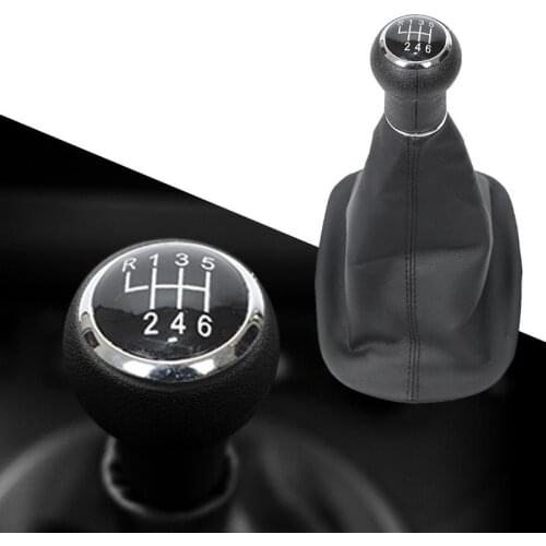 5/6 Speed Car Gear Shift Shifter Knob For VW For Passat B5 B5.5 1998-2004 Cover Black High Quality Durable