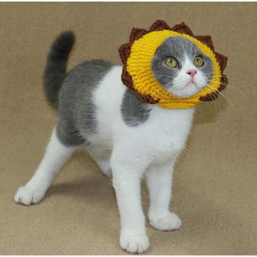 Cute Handmade Dog Cat Hat Costume Caps Animal Head Party Decor Pet Accessory chat accessoires pour chats