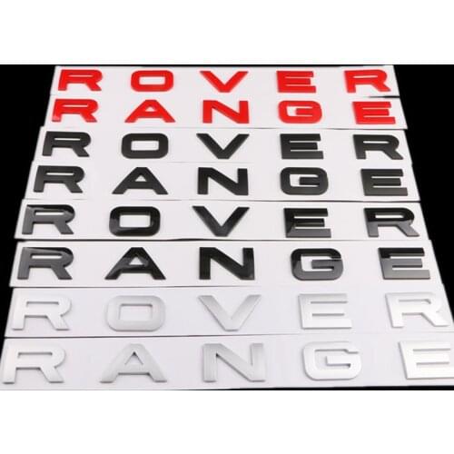 Styling auto Hood Tronco Logo Badge Sticker Per La Range Rover Sport Evoque DISCOVERY ABS Car Styling Trunk Logo Lettere Emblema