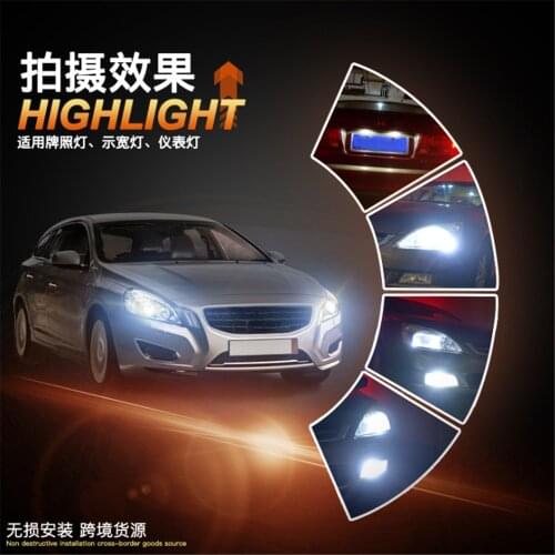T10 194 168 W5W Led Bulb Car Interior Light For Volvo ReCharge Heico Caresto T6 Toyota Infiniti