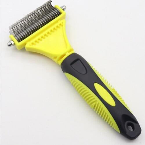 Pet supplies cleaning beauty double-sided knot comb to float hair rake removal cat and dog general opener