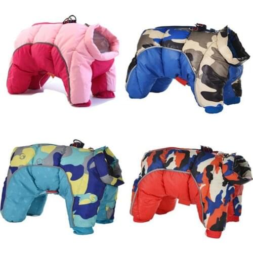 Waterproof Jacket Pet Dog Clothes Super Winter Warm Thicker Cotton Coat Dogs Pets Clothing For French Bulldog Puppy