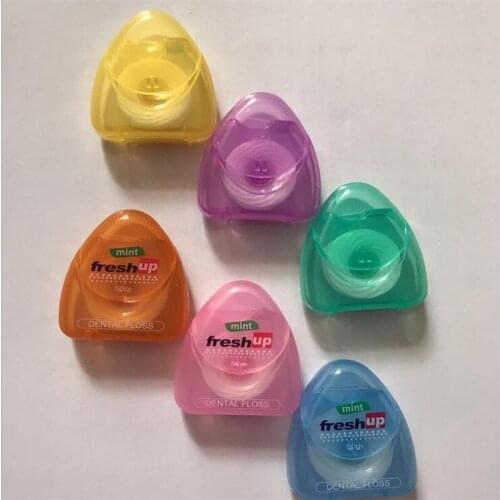 50M Micro Wax Peppermint flavor Dental Flosser Interdental Brush Teeth Stick Toothpicks Floss Pick Oral Hygiene Clean Wire