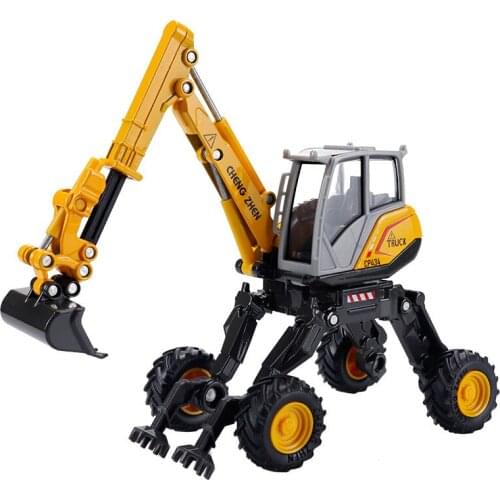 1: 50 Scale High Simulation Alloy Engineering Vehicle Car Model Excavator Metal Castings Toy Collection Gifts Boys Kids HC0289