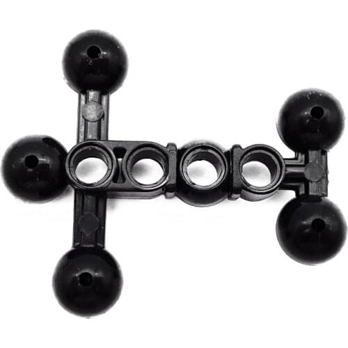 100pcs/lot Kennie DIY MOC Building Blocks Compatible with Constraction part NO.90624 Beam Torso 5X5 Ball d=10.2