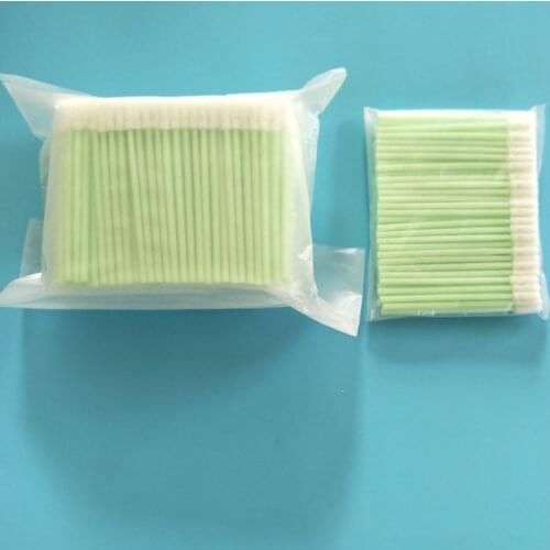 100Pcs/Pack Small Round Head Foam Tip Cleaning Swab Dust Free Sponge Sticks for Inkjet Print Printhead Camera Optical Lens Gun