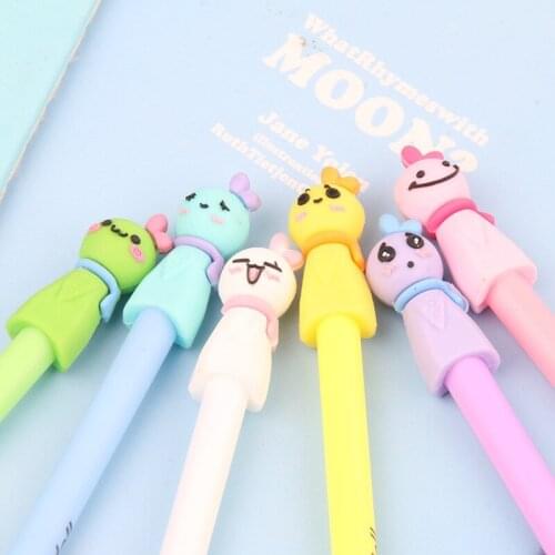 120 Pcs Cute Sunny Day Doll Neutral Pen Fresh Student Cartoon Pen Signature Pen Creative Stationery