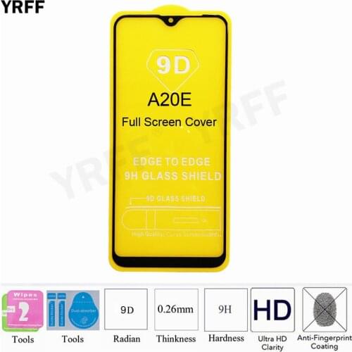 2pcs 9D 9H Tempered Glass For Samsung Galaxy A20E A750 Full Screen Cover Protective Screen Protector Film