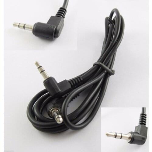 1pc 3.5mm 1/8" Male Right Angle To 3.5mm Male Right Angle Stereo Audio Cable 5feet