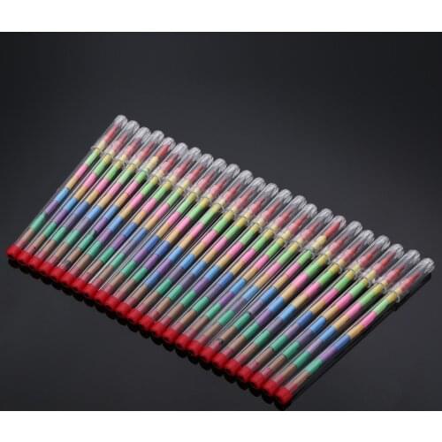 24pcs Colorful Drawing Crayons Graffiti Pen Kids Birthday Gift Party Loot Bag Fillers Drawing Pens DIY Pencil Drawing Supplies
