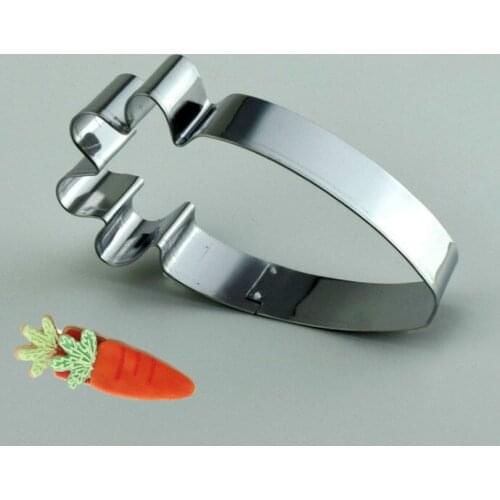 Carrot Shape Cookie Cutter Stainless Steel Baking Biscuit Moulds DIY Baking Bread Cookie Cutter Bakeware Cutter