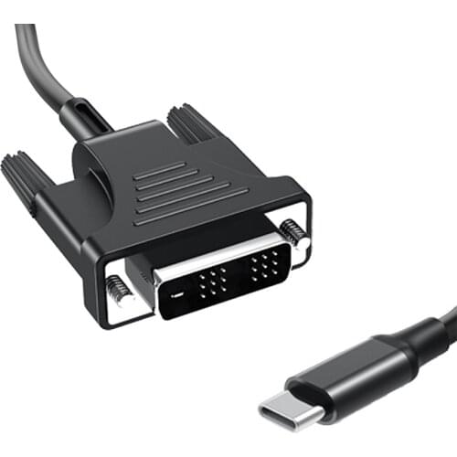 USB C to DVI Cable Adapter USB 3.1 Type C to DVI Male 4K Compatible for Air 3.1 to DVI Adapter Cable (2M)