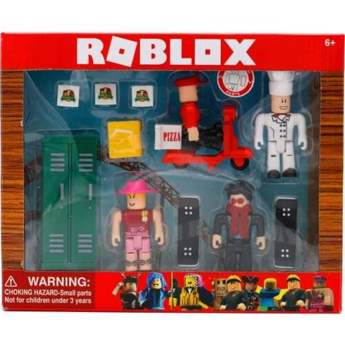 ROBLOX Work at a Pizza Place Game 4pcs/Pack 7cm PVC Suite Dolls Toys Model Figurines for Collection Christmas Gifts for Kids