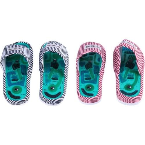 Feet Massage Slippers Foot Reflexology Acupuncture Therapy Massager Walk Stone Shoes Acupuncture Health Care Massager Shoes