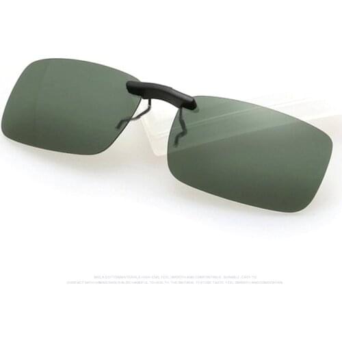 New Unisex Polarized Clip On Sunglasses Near-Sighted Driving Night Vis Lens Anti-UVA Anti-UVB Cycling Riding Sunglasses Clip